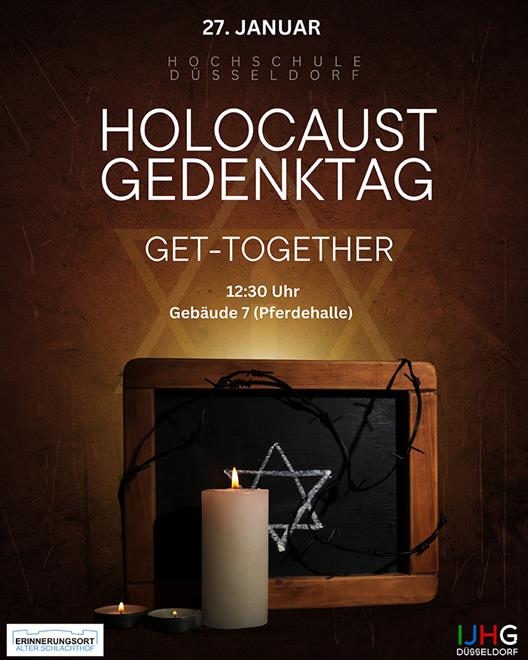 Get-together am 27.1.2025: Veranstaltung zum Internationalen Holocaust-Gedenktag