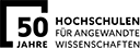 Logo 50 Jahre Hochschulen für angewandte Wissenschaften