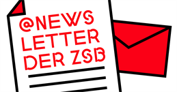 Presentation of a letter on which it says "@ZSB newsletter" and an envelope
