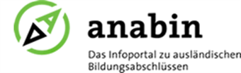 logo of the Anabin Website, a green A in a green circle, similar to a compass